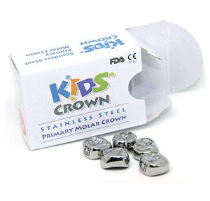 Kids Stainless Steel Crowns Lower1pc - Image 1