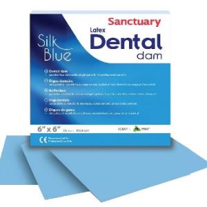 Sanctuary Silk Blue Rubber Dam Sheet 6*6 medium - Image 1