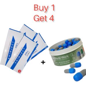 Buy 1 Amalgam World Work & Get 4  Shin Ject Long Korean Needle - Image 1